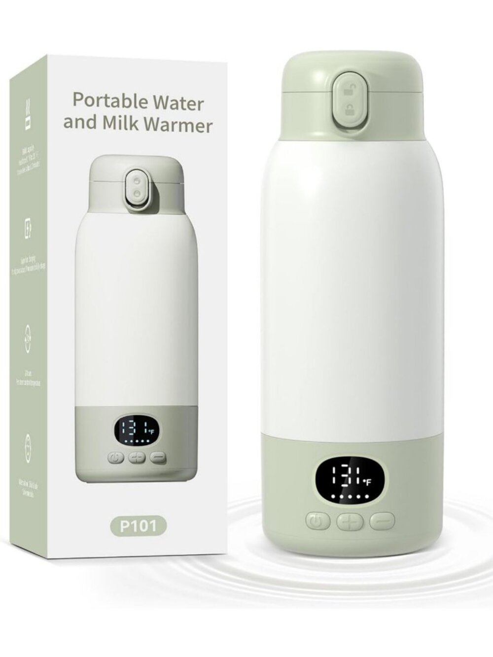 Travel-Friendly Portable Bottle Warmer - 45W Fast Charging, 17oz Milk Heater